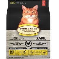 Kompletní pečené krmivo pro dospělé kočky. Receptura s kuřecím masem - 43%.