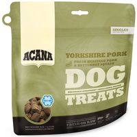 ACANA Yorkshire Pork pamlsky obsahují jeden lehce stravitelný zdroj živočišného proteinu a odměňují vašeho psa s ohledem na jeho přirozenou potřebu.